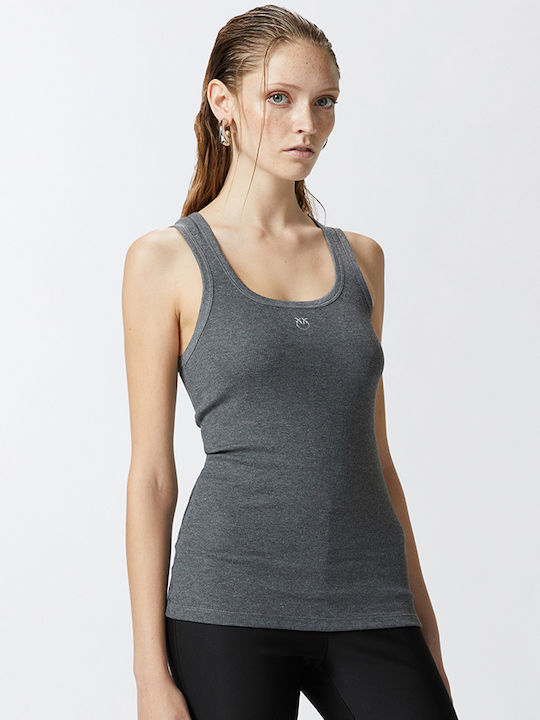 Pinko Damen Sportliches Bluse Ärmellos grey