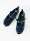 Kids Ballerinas with Hoop & Loop Closure Blue