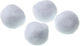 Nuova Vita Pom Pom Handwerk Weiß mit Durchmesser 20mm Set 100Stück