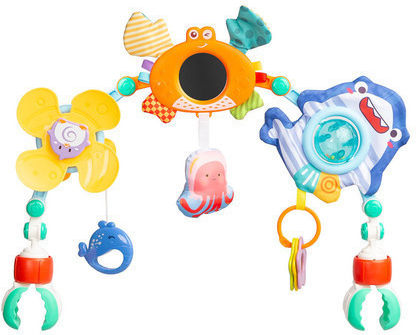 Toyz Μπάρα Κούνιας και Καροτσιού με Καθρέφτη / με Περιστροφή Ocean Stroller για Νεογέννητα