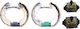 Set de placute de frana Smart Fortwo Coupe 451 Ate 03052095203