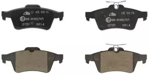 Brake Pads Renault Laguna Iii Bt0 1 Ate 13047072512