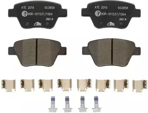 Brake Pads Audi A1 8x1 8xk 8xf Ate 13046038582