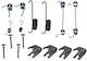 Brake Shoe Accessory Set Ford Puma Ec Ate 03013792172