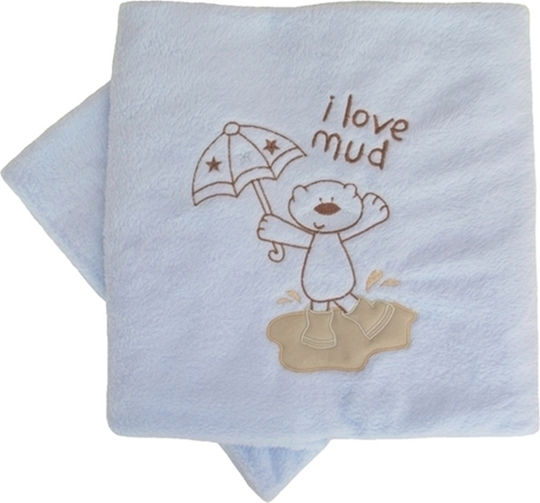 O Kosmos tou Morou Baby Blanket Nursery Swaddling Blanket Mud 80x110cm