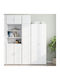 Wall Living Room Cabinet from Particle Board White 40x42.5x40cm
