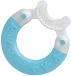 Mam Bite & Brush Teething Ring for 3 m+ White - Light Blue 1pcs