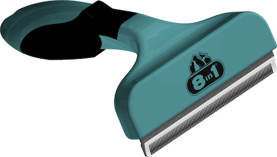 8in1 PERFECT COAT DESHEDDER Βούρτσα Large για Διάφορα Μήκη Τρίχας για Καθαρισμό Τριχώματος