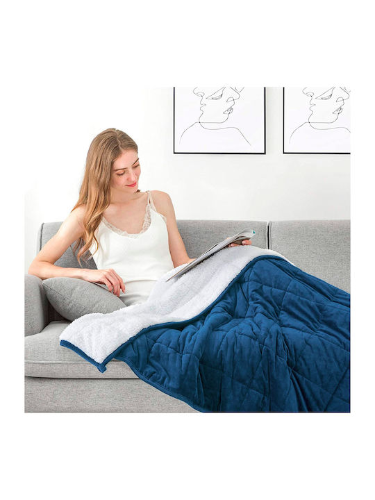 Nordic Paradise Κουβέρτα Βαρύτητας Sherpa Μονή 150x200εκ. Blue