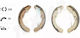 Set Brake Shoes Seat Inca 6k9 Ate 03052500093