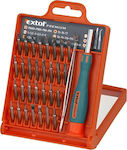 Extol Screwdriver with 32 Interchangeable Tips