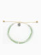 Synchronia Green Cord Ankle Bracelet 7cm