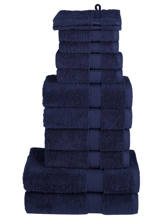 vidaXL 12 Pieces Bath Towels Weight 600gsm
