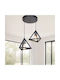 Pakketo Kecha Pendant Light Black 50x50x60cm