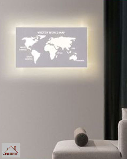 ForHome Модерен Осветително тяло За стена с вграден LED 28.5x16см.