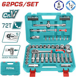 Total Set Ratchet 1\2" 62pcs