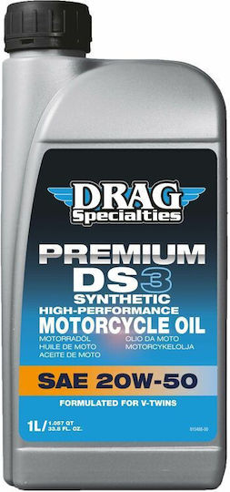 Drag Specialties 20W-50 Συνθετικό Λάδι Μοτοσυκλέτας για Τετράχρονους Κινητήρες 1lt