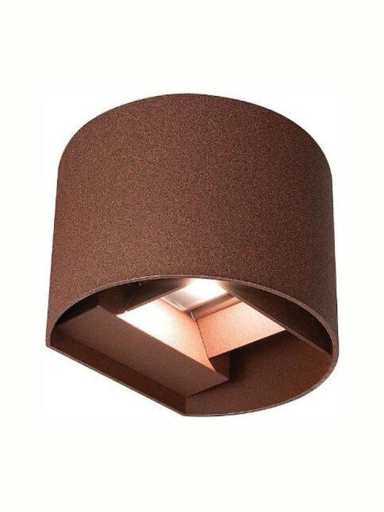 Fos me Επιτοίχια Εξωτερική Πλαφονιέρα LED 10W μ...