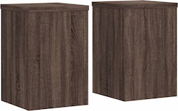 vidaXL Plant Stands Wooden Brown 20cmx20cmx30cm...