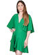 Access Midi Dress Wrap Green