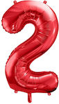 Μπαλόνι Foil Jumbo Αριθμός 2 Σύμβολο "&" Κόκκινο 86εκ.