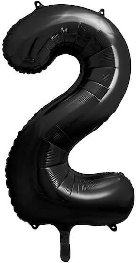 Balon Folie Jumbo Număr 2 Negru 86buc