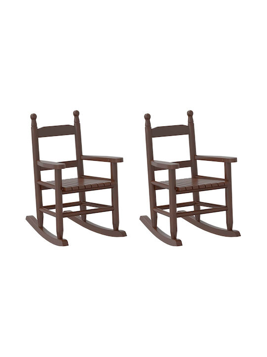 Kinderstühle Braun 36x46.5x57cm 2Stücke