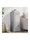 vidaXL Wohnzimmer Vitrine aus Spanplatte Grau 30x42.5x93cm