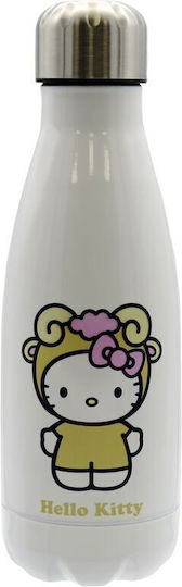 CyP Brands Детска Бутилка За Вода Hello Kitty Неръждаема Стомана със Сламка 550мл