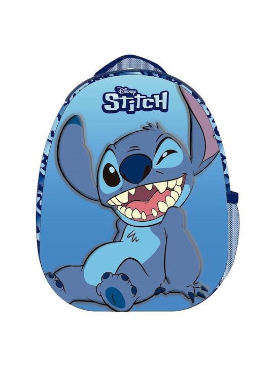 Disney Stitch 3d Eggy Σχολική Τσάντα Πλάτης Γυμνασίου - Λυκείου