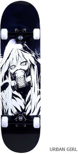 Αθλοπαιδιά 12.2" Complete Shortboard Μαύρο Urban Girl