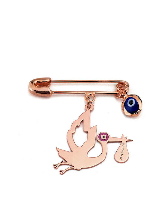 Goldsmith Child Safety Pin made of Gold Plated Silver for Girl