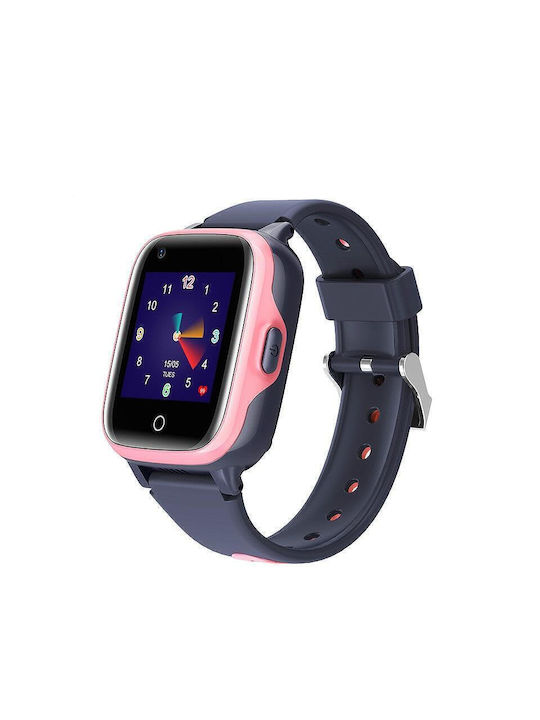 Nubi Smartwatch pentru copii cu GPS și curea din cauciuc/plastic Roz