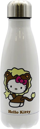 CyP Brands Детска Бутилка За Вода Hello Kitty Неръждаема Стомана със Сламка 550мл