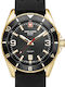 Swiss Alpine Military by Grovana Ανδρικό Ρολόι 42mm Μπαταρίας με Μαύρο Καουτσούκ Λουράκι
