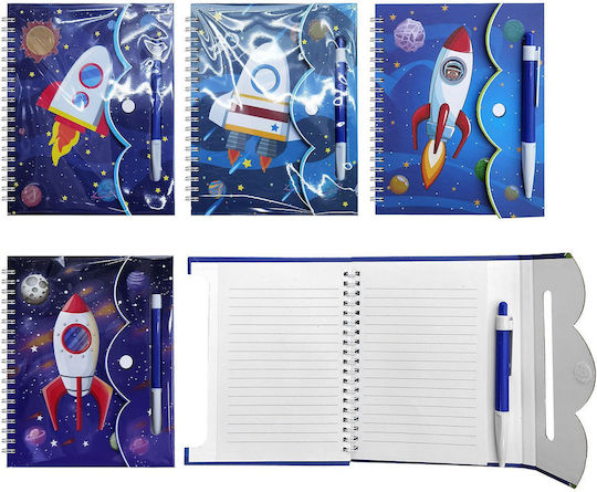 Justnote Kinder-Notebook 48 Blätter mit Stiftetui Blau