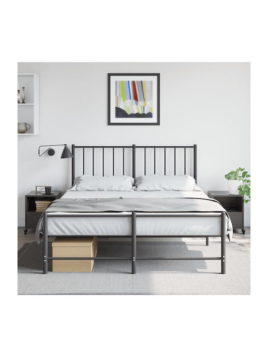 Noptiere Negre 2buc 36x39x43.5cm