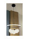 2145 Pendant Light Black LED with Natural White Light 50cm