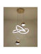 2125 Pendant Light Gold LED with Warm to Cool White Light 50cm