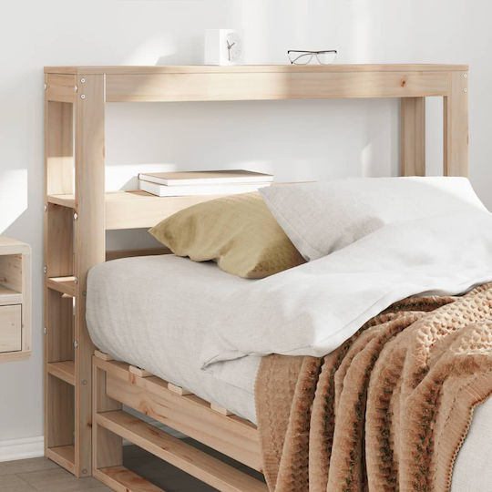 vidaXL Wooden Brown Bed Headboard 81x82cm