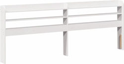 vidaXL Кафлария Кребатио Дървено Бяло 210x82см
