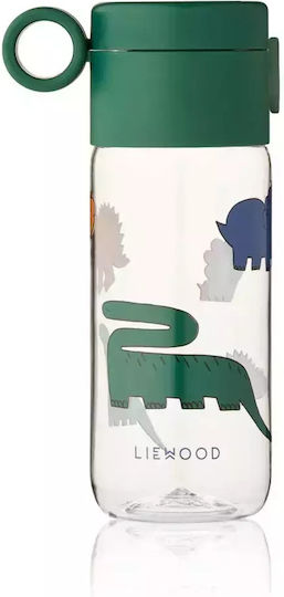 Liewood Clemence Kids Water Bottle Dinosaur Plastic with Straw Dinosaurs Mist 350ml