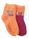 Beboulino Kindersocken Dog Orange Pink 2 Paar