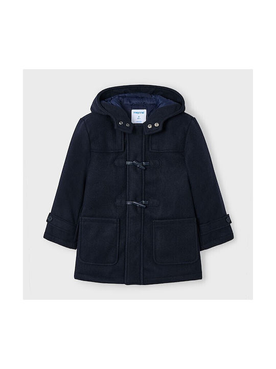 Mayoral Kids Coat Montgomery with Lining Blue