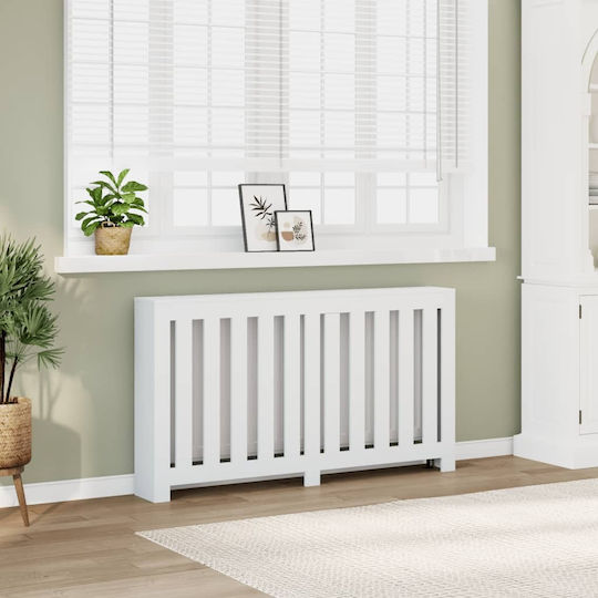 vidaXL Radiator Cover from Particleboard White 149x20x82cm
