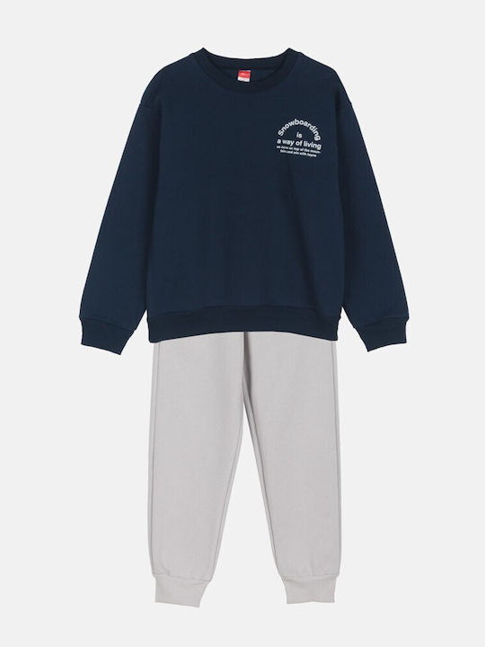 Joyce Kids Sweatpants Set Navy Blue