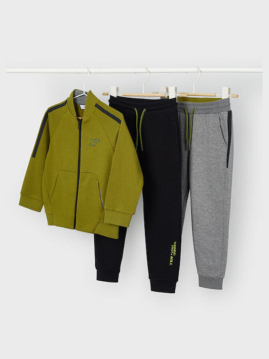 Mayoral Kinder Sweatpants Set - Jogginganzug Khaki 3Stück