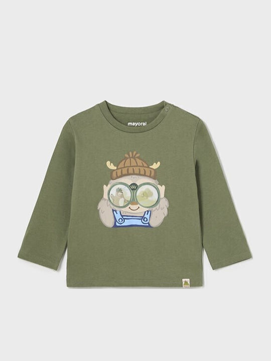 Mayoral Kids Long-sleeved Green Blouse Play