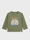 Kids Long-sleeved Green Blouse Play