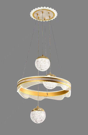 LED Lumini Suspendate Auriu 50cm